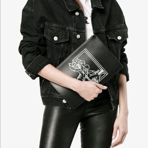 Givenchy Bambi Print calfskin Clutch